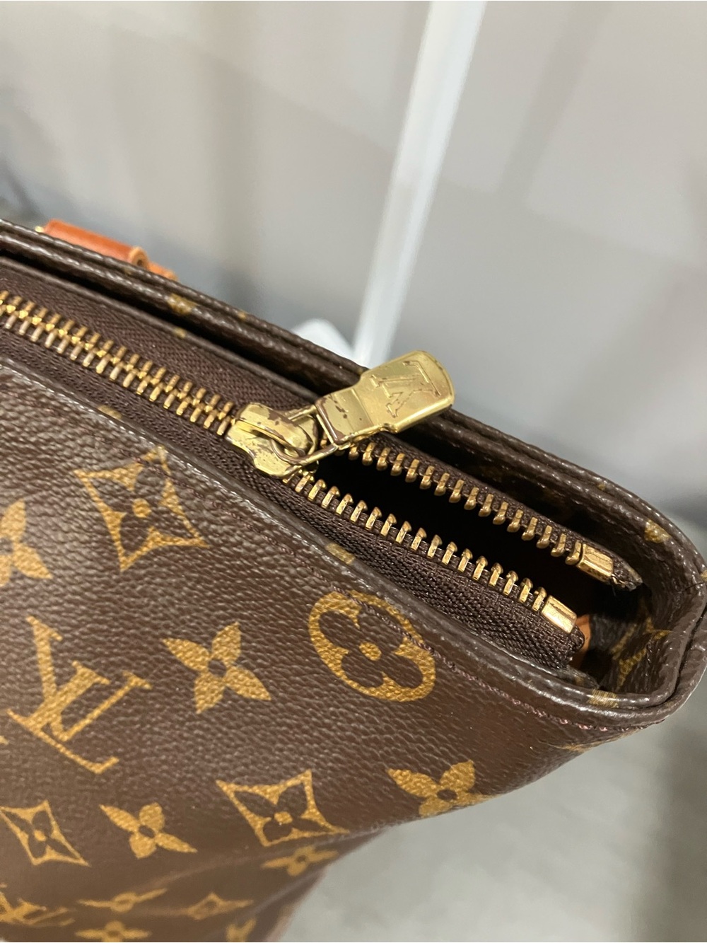 Louis Vuitton Brown Monogram Canvas Tote - Picture 8 of 15